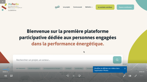 écouvrez le tuto pour rejoindre la plateforme Life MaPeRen, la 1ère plateforme dédiée aux personnes engagées dans la performance énergétique.